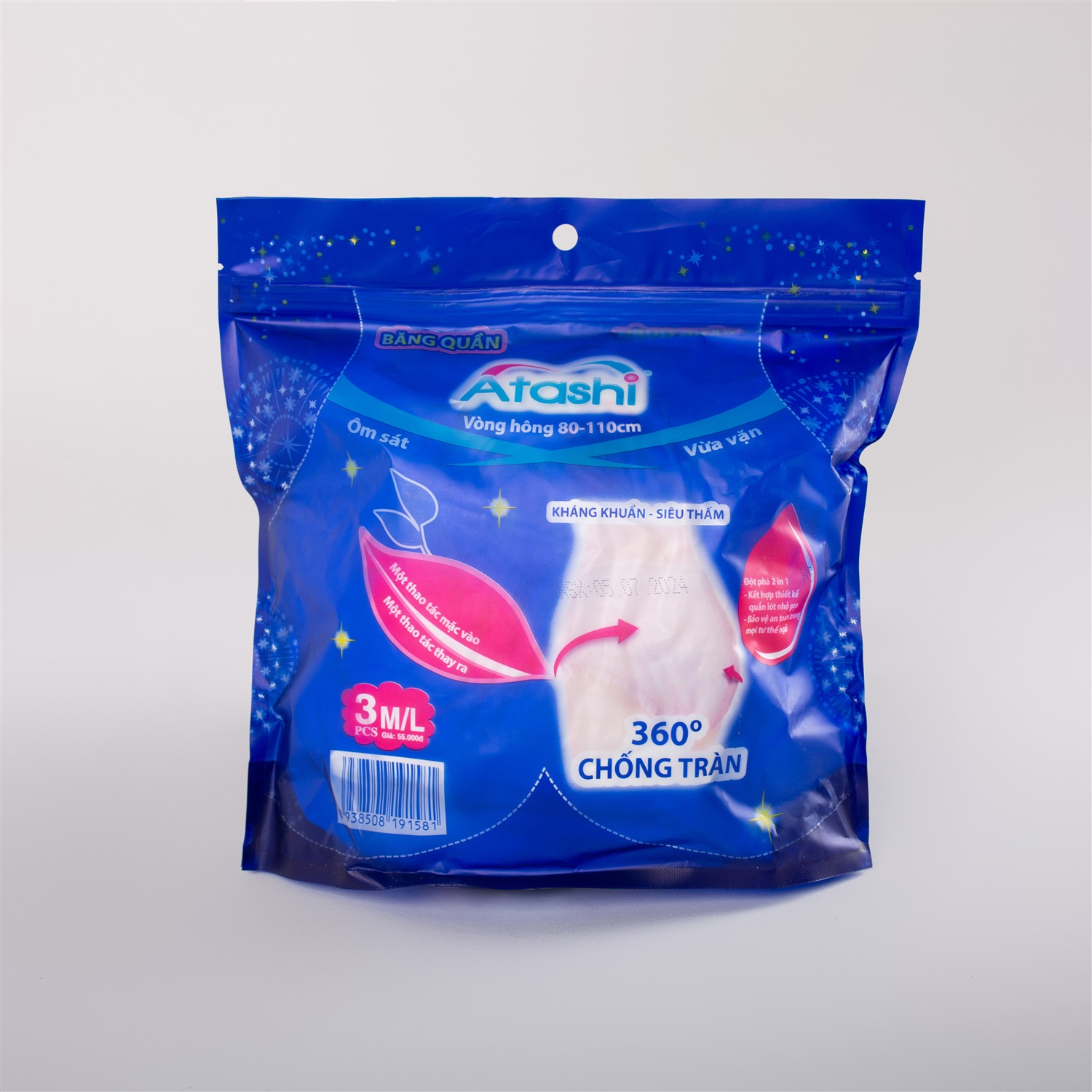 Băng vệ sinh Atashi dạng Quần